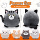Namalu 5 Pcs Cat With Kitten Stuffed Animals Bulk, 12 Inch Large Black And Grey Cat Pillow Plush With 4 Kittens Inside Cute Plus