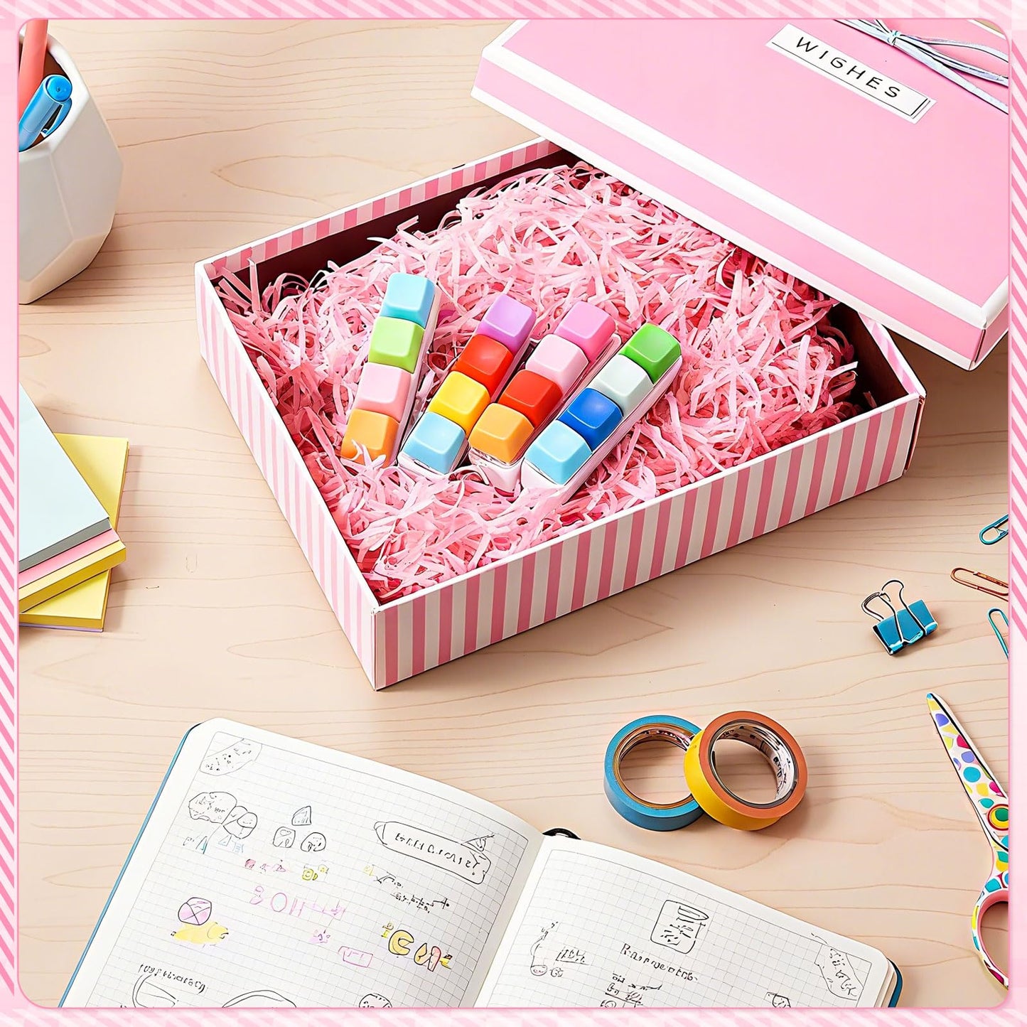 Halloscume 4 Pcs Keyboard mature-themed Fidget Toy Clicker Toy 4-in-1 Keyboard Fidget Keychain Cube Mechanical Key Button Clicker Stress Relief Gift for Office School Home to Pass The Time (Mix Colors)