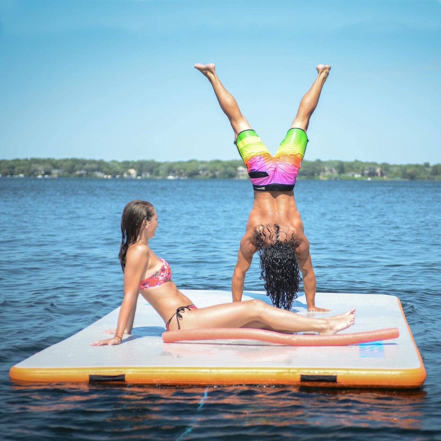 MISSION Boat Gear Reef Mat: Inflatable Floating Water Lounge for Lake Relaxation & Comfort