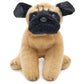 Bearington Lil' Pugsly Small Plush Pug Stuffed Animal Puppy Dog, 6 Inch