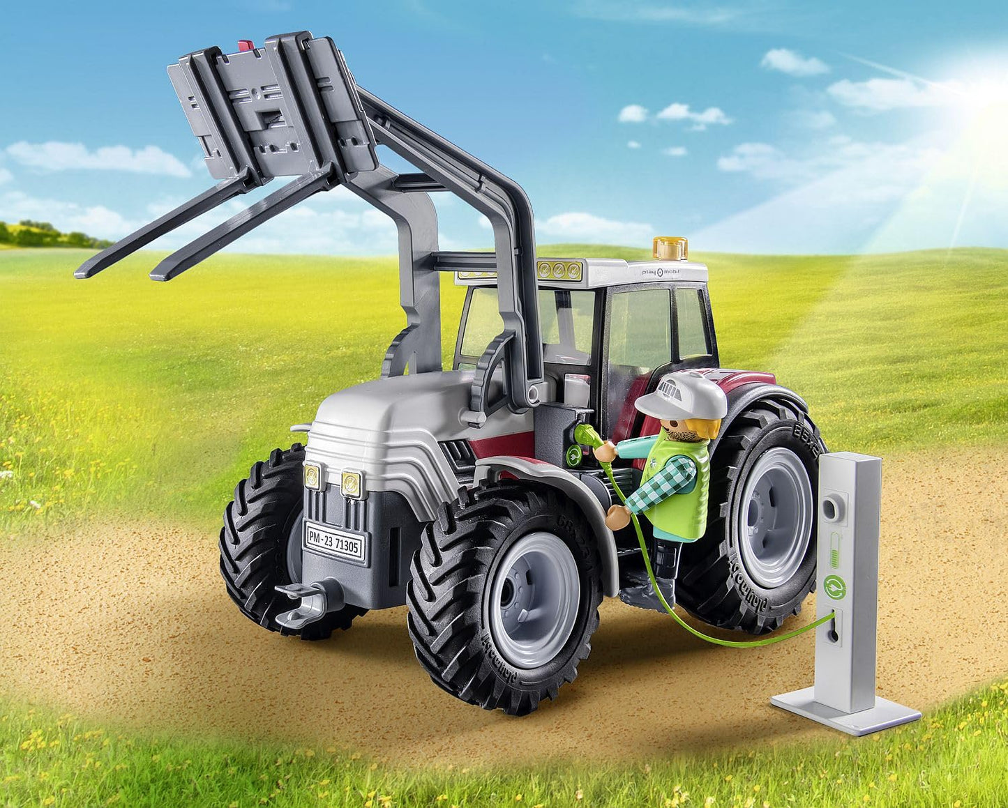 Playmobil Large Tractor With Accessories