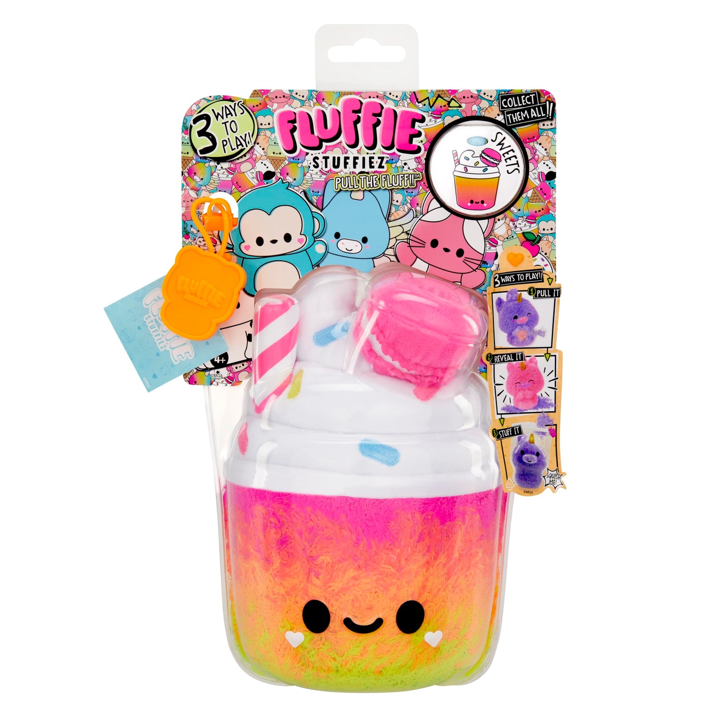Fluffie Stuffiez Shake Small Collectible Feature Plush, Surprise Reveal Unboxing With Huggable Asmr Fidget Diy Fur Pulling, Ultra Soft Fluff
