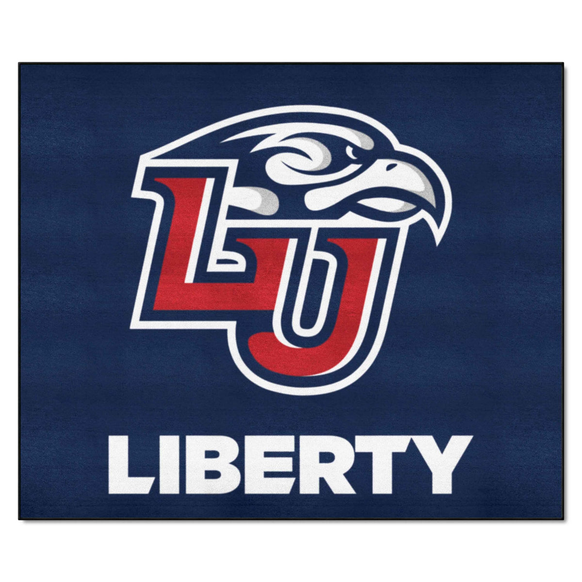 FANMATS 2741 Liberty Flames Tailgater Rug - 5ft. x 6ft. Sports Fan Area Rug, Home Decor Rug and Tailgating Mat