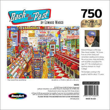 Roseart - Back To The Past - Local Five And Dime - 750 Piece Jigsaw Puzzle For Adults