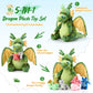 Arrowbash 7 Pcs Dragon Plush Toys Gift Set 15.75'' Large Dragon Mom Stuffed Animal With 4 Cute Baby Dragons And 2 Eggs In Mommy'