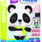 Krafun Panda Animal Sewing Kit For Kids Beginner My First Art & Craft, Includes Panda Doll Stuffed Animal, Instructions & Plush Felt Materials For Embroidery, Age 7 8 9 10 11 12