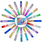 Kuuqa 25 Pcs Magic Mermaid Sequin Bracelets Glitter Reversible Sequins Slap Bracelets Wristbands For Kids Little Mermaid Birthda