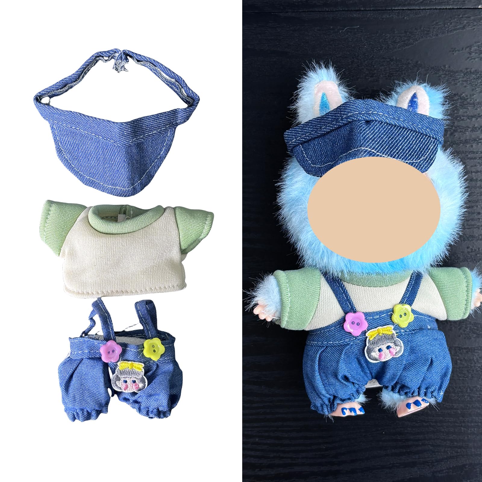 Doll Clothes - Compatible with LBB 5.91-6.7inch(15-17cm) Dolls as Accessories Only  enhanced Dolls Outfit with Accessories  Hand Crocheted Hat  Sweaters  Bag 22