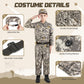 Giftinbox Army Costume For Kids, Soldier Military Costumes For Boys, Halloween Costumes For Kids Boys, Kids Army Soldier Uniform Age 3-10 Size M