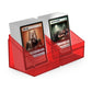 Ultimate Guard Boulder 100+ Clear, Deck Case For 100 Double-Sleeved Tcg Cards, Ruby, Secure & Durable Storage For Trading Card G