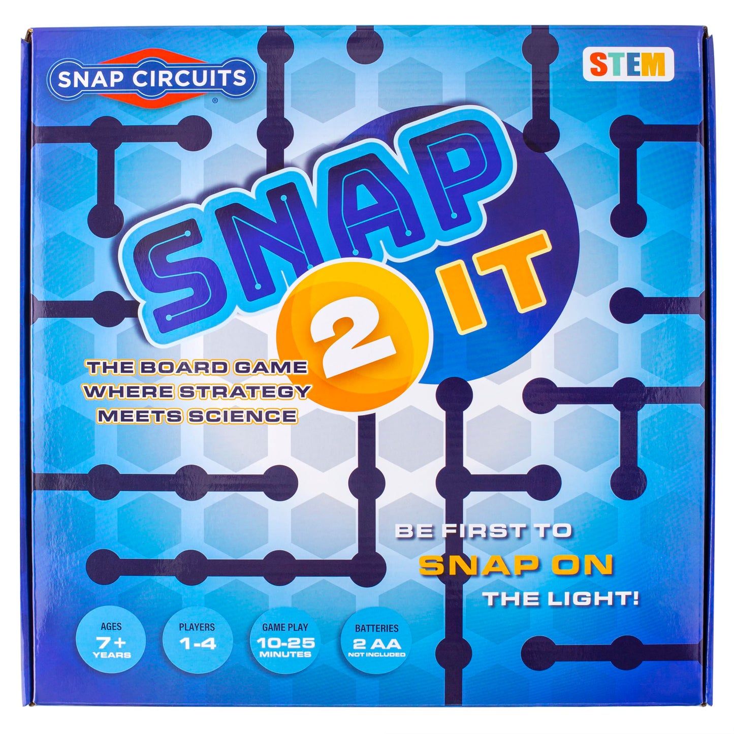 Snap Circuits SNAP 2 IT® STEM Board Game for Kids 7+, Plastic, Family Game Night, Model SCBOARDGAME, Color: Snap 2 It