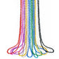 12 PCS Mardi Gras Beads Necklaces, 10 Colors 33 Inch Colorful Bead Necklaces Bulk Party Beads Necklace Round Beaded Necklaces fo