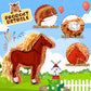 Jenaai Horse Piata 3D Horse Piata Set with Stick Blindfold and Confetti Pack Farm Bundle Cowboy for Birthday Party Game Favors S