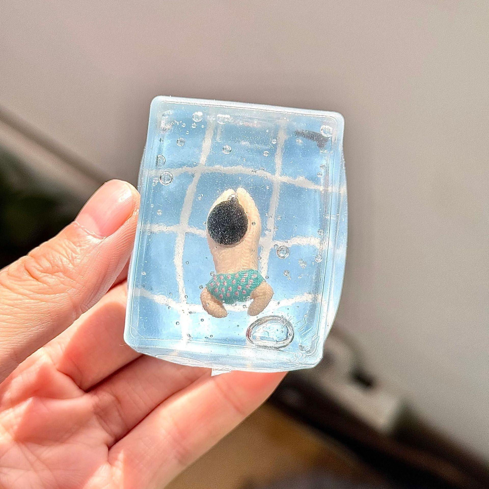 Taba Squishy Stress Cube Fidget Toys  Squeeze Toys Cat Paw Cute Kawaii  Sticky Squishy Fidget Toys Silicone Squeeze Toy for Stress Relief Cute Soft Toys Best Gift for Anniversary (Pool)