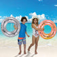 4-Pack Kids Inflatable Pool Floats - Sparkly Confetti-Filled Glitter Pool Float Rings, Cute Pool Floats In Pearl, Silver, Rose Gold, And Gold; Floating Tube Swim Rings For Pool, Beach, Lake - 23 Inch