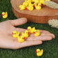 JIUZHU 220 Pcs Mini Resin Duck Christmas Miniature Figure Landscape Aquarium DIY Birthday Party Decoration Bonsai Interior Decor