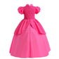 Isswya Princess Costume Kids Cosplay Princess Dress Halloween Birthday Party Dress Up Outfit 4-5Y
