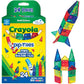 Createon Crayola Mini Magnetic Pip-Tiles, Bold Colors - Building Set For Kids, Magnetic Building Toys For Kids, Stem Travel Toys For Boys And Girls Ages 3+, 24-Piece Set (Bold)