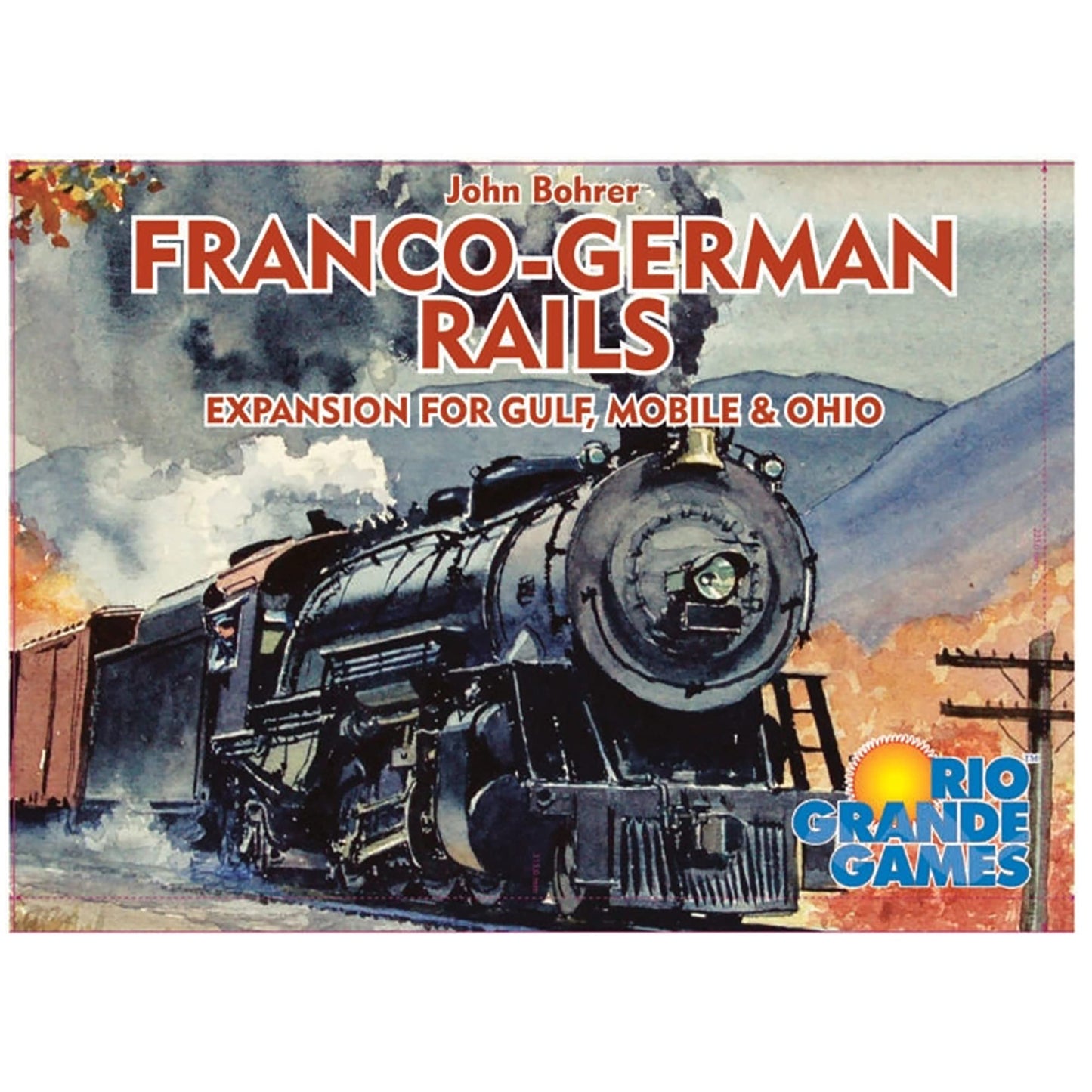 Gulf, Mobile & Ohio: Franco-German Rails Expansion - Investment Railway Board Game, Rio Grande Games, For Ages 14+, 3-5 Players,