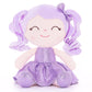 Gloveleya Baby Dolls Soft Snuggly Doll First Baby Girl Gifts Plush Doll With Sparkling Dress Purple 12Inches Pearlescent Series