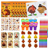 Cinrobiye 72 Pcs Thanksgiving Day Party Favors Fall School Exchange Gifts Thanksgiving Coloring Books Stacking Crayons Turkey Di