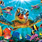 Buffalo Games - Vivid Collection - Tiny Bubbles - 300 Large Piece Jigsaw Puzzle , Blue