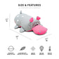 Big Joe Pool Petz Large Hippo Animal Pool Toy Float, Hippo Shape Mesh, 3 Feet