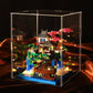 Caximsy Cherry Blossom Bonsai Tree Building Block Sets With Acrylic Display Box Chinese Architecture Of Peach Blossom Micro Mini