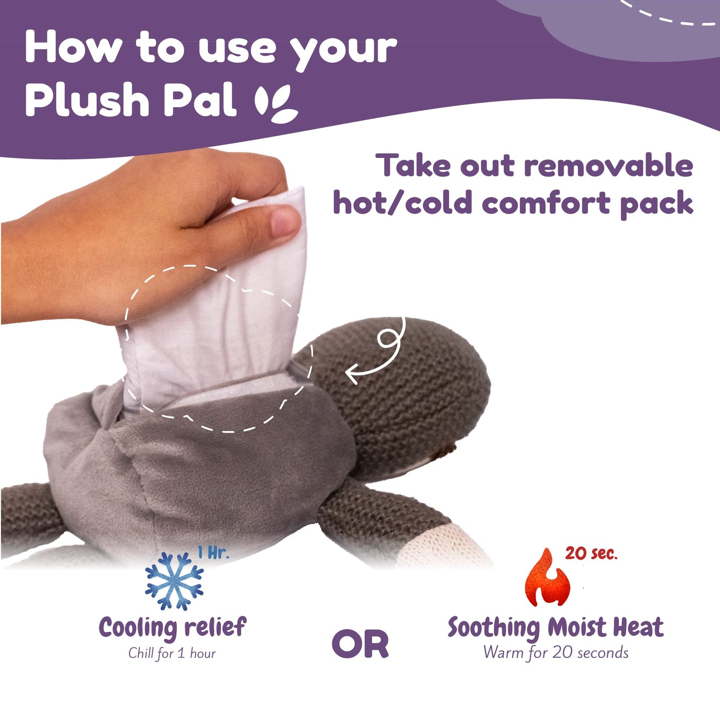 WILD BABY Sloth Stuffed Animal - 10" Heatable Plush Toy with Lavender Scent, Perfect for Kids