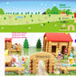 Toys of Wood Oxford Wooden Logs Farm Playset - 207 Pieces, Multicolor, TW-SH Farm, Ideal for 3-6 Year Olds