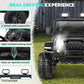 Hikole Battery Powered Cars For Kids, 12V Ride On Jeeps Car With Remote Control, 3 Speeds, Bluetooth, Led Lights, Safety Belts, Spring Suspension, Kids Electric Vehicles For Boys, Black