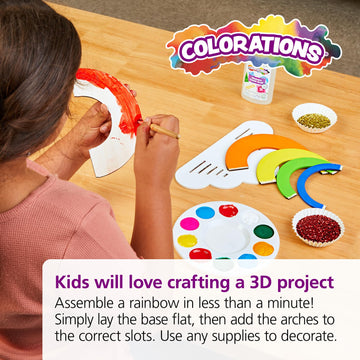 Colorations Decorate Your Own Wooden Rainbow, Set Of 6