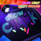 Feifeiya Glow in the Dark Chalk - 12 Pcs Washable UV Sidewalk Chalk, 6 Neon Colors for Parties & Outdoor Drawing, Model SAW-Feifeiya-0896