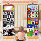 Tummy Time Mirror Baby Toys 3-6 Months Infant Newborn Toys 0-3 Months Brain Development Montessori Sensory Crinkle Toys Teether Black And White High Contrast Baby Toys 0-6 6-12 Month Boy Girl Gifts