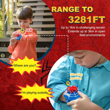 Azyfei Spider Walkie Talkies For Kids - 2 Way Radios Toys For Boys & Girls Ages 3-12 - Long Range, 3 Channels - Outdoor Adventur