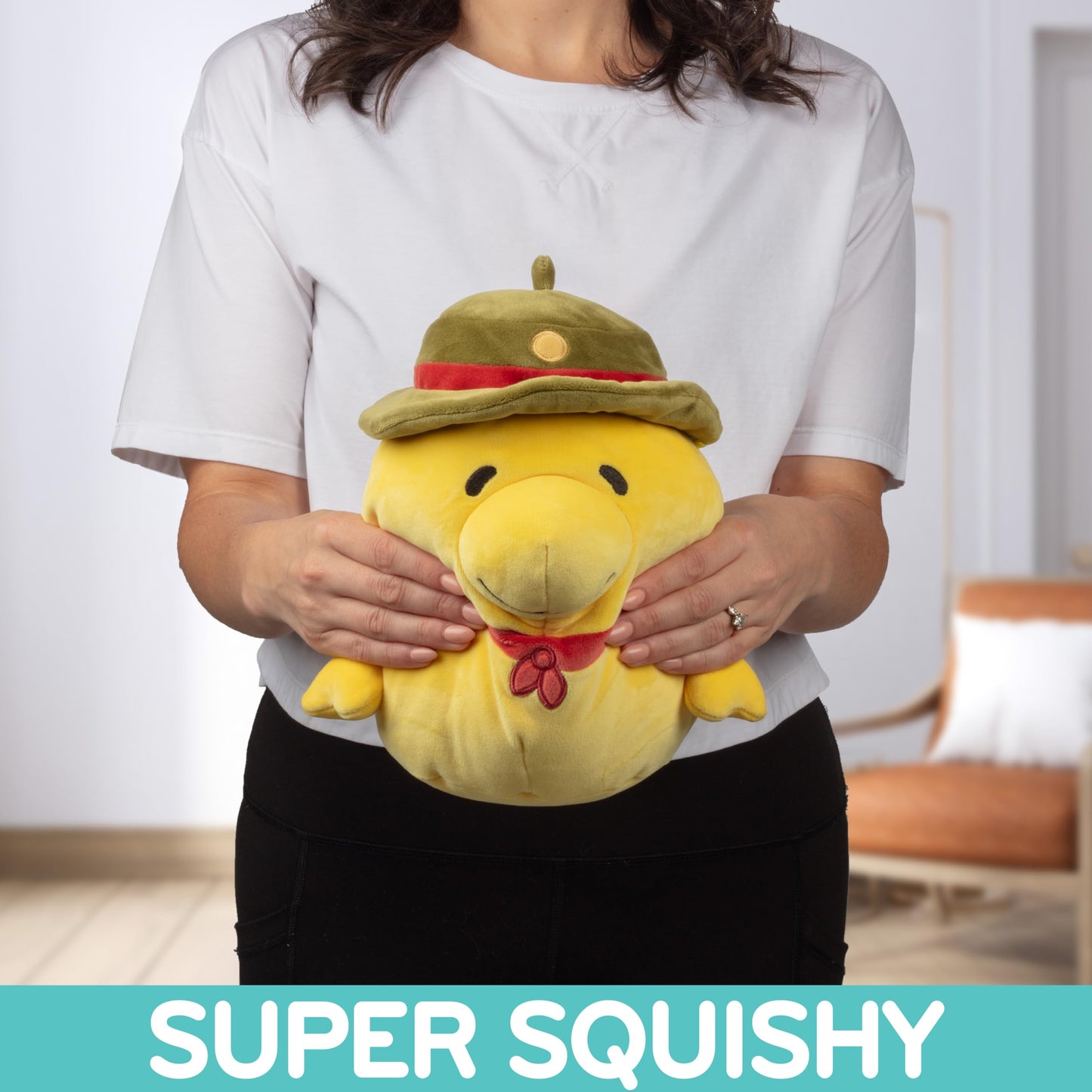 Squishmallows Original 8-Inch Woodstock Beagle Scout - Official Jazwares Plush - Collectible Soft & Squishy Peanuts Snoopy Stuff