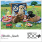 Buffalo Games - Adorable Animals - Puppy Park Picnic - 300 Large Piece Jigsaw Puzzle For Adults Challenging Puzzle Perfect For Game Nights