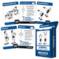 Palace Learning 3 Pack Exercise Cards - Dumbbell, Bodyweight & Yoga, Laminated, 2.5" x 3.5", Model: 3PK-DUM-BODY-Y