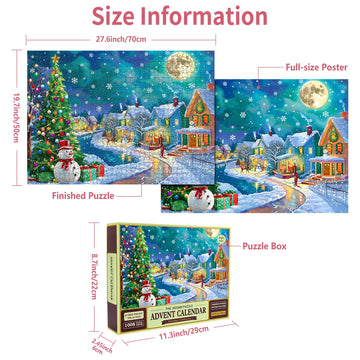 Christmas Puzzles 1000 Pieces, Silent Night Christmas Puzzle, Christmas Eve Christmas Puzzles, Christmas Puzzles For Adults 1000 Piece Puzzle For Adults Christmas, Christmas Jigsaw Puzzles
