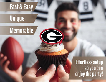 Georgia Bulldogs Party Supplies (42 Pieces) For University Of Georgia Graduation, Tailgating And Birthday Party Decorations With