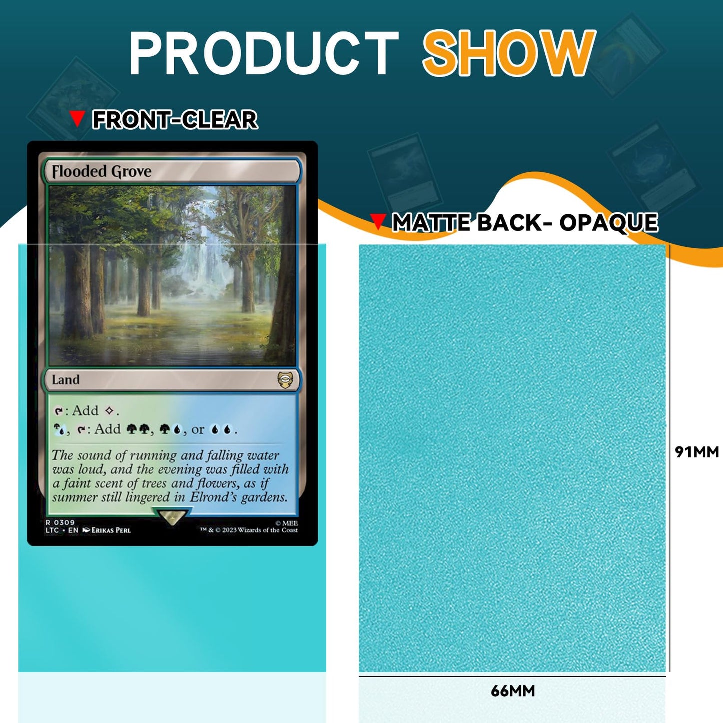 Vkshop 1000Ps Black Trading Card Sleeves Protector For Mtg Card Sleeves,Soft Penny Plastic Card Holders Fit For Baseball Cards S