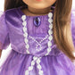 Little Adventures Amulet Princess Doll Dress - Doll Not Included - Machine Washable Child Pretend Play And Party Doll Clothes With No Glitter Purple