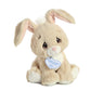 Aurora Inspirational Precious Moments Floppy Bunny Stuffed Animal - Cherished Memories - Enduring Comfort - Brown 8.5 Inches