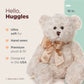 Bearington Huggles 16" Creamy White Plush Teddy Bear - Perfect Gift for Birthdays, Anniversaries, Holidays, or Graduations