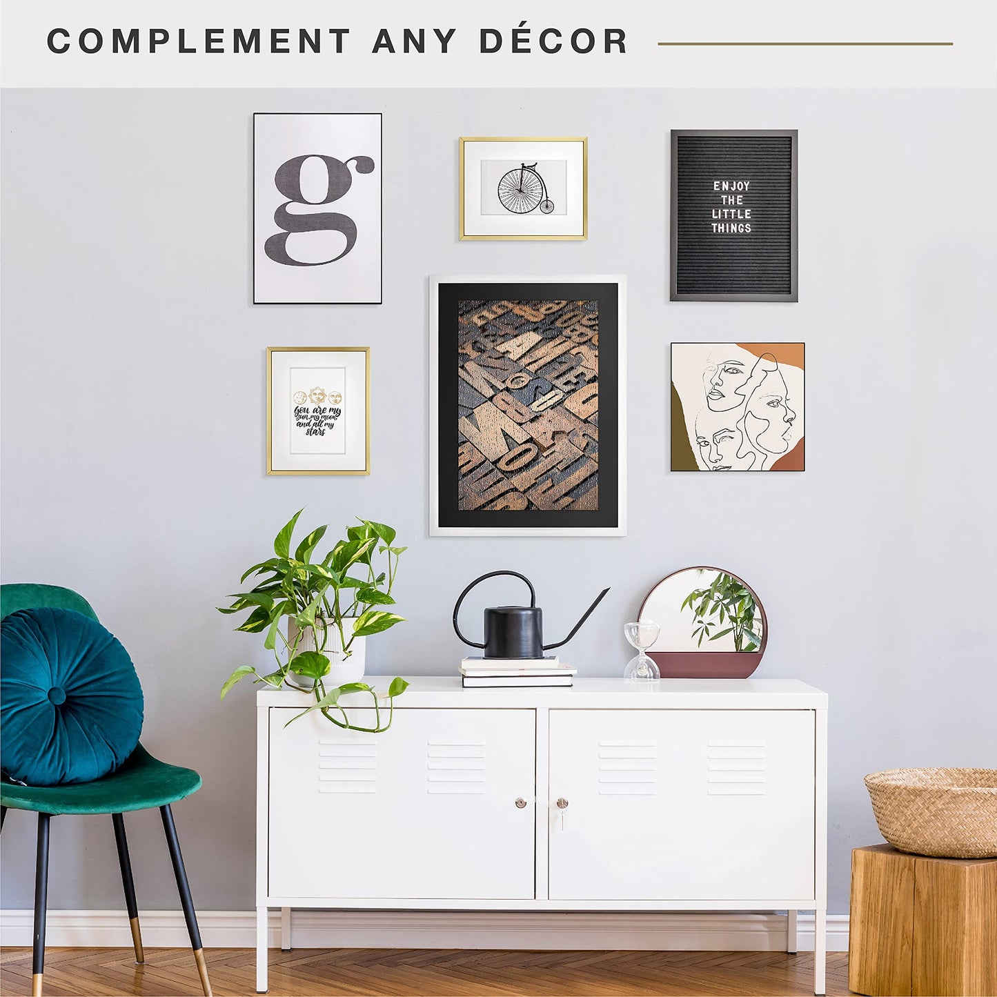 MCS Frame for Puzzles, White, 20 x 27 in or smaller