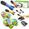 Bennol Toddler Toys Gifts for 3 4 5 6 Year Old Boys, 6 Foam Rocket & 2 Car Launcher Outdoor Outside Toys for Kids Toddlers Boys,