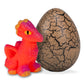 Class Collections Surprise Growing Dragon Hatch Egg Kids Novelty Toy - Pack Of 2, Brown And Red