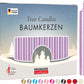 BRUBAKER Tree Candles - Pack of 20 - Purple - 3 x  Inches - Made in Europe - Christmas Wax Candles for Pyramids, Carousels & Chi