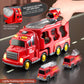 Beby Buty 5 in 1 Fire Trucks Cars Toys for Toddlers 3-5, Boy Toddler Car Truck Toys with Light Sound, Birthday Gifts Toys for 3