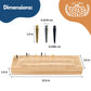 WE Games Custom Engraved Wooden Cribbage Game Set Natural Stain, Continuous 3 Track for 2-3 Players, Travel Cribbage Board with